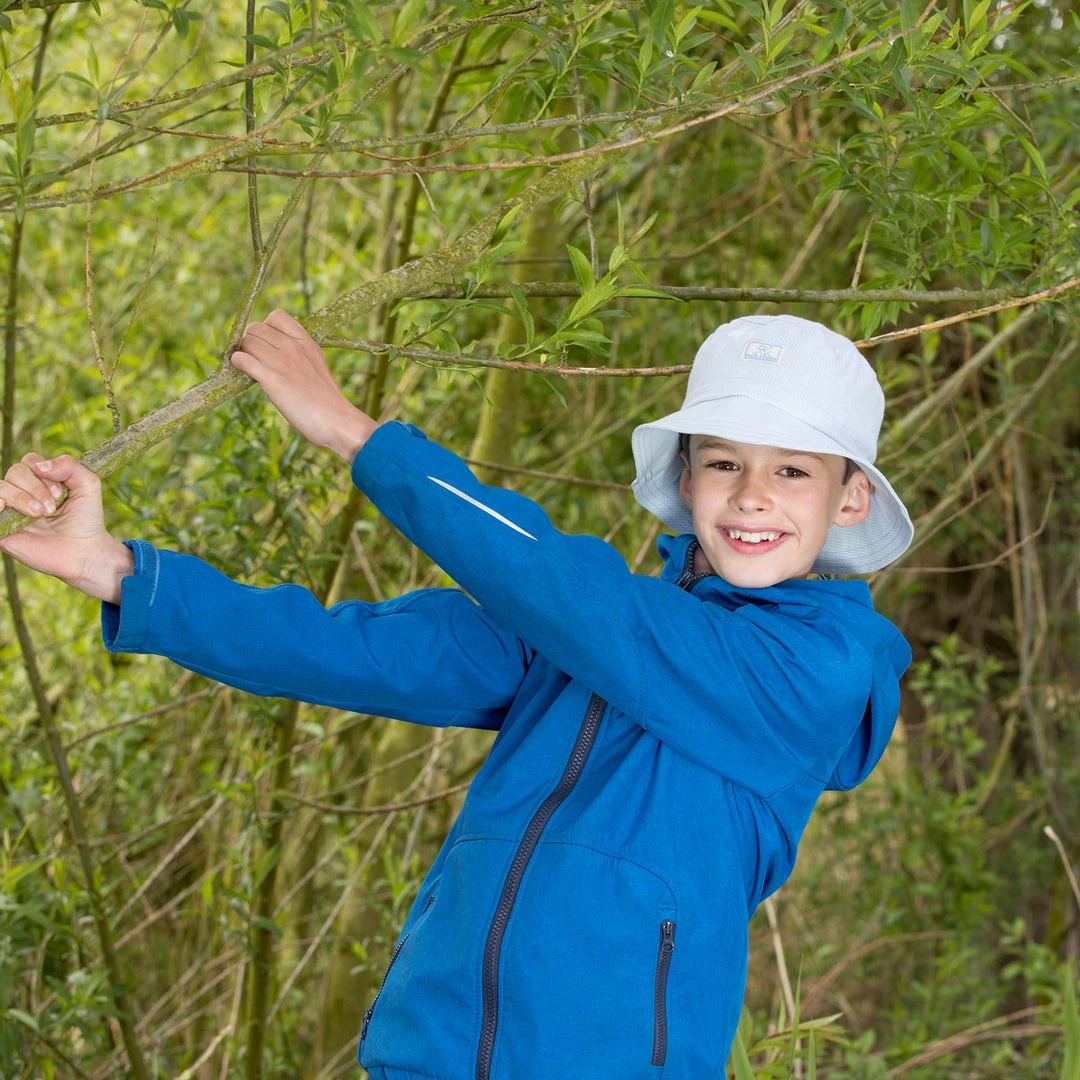 Pickapooh Organic Cotton Bucket Hat - Cloud Stripes