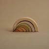 Raduga Grëz Toys Handmade Wooden Asymetric Rainbow Stacker