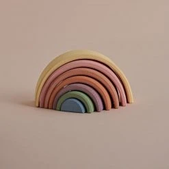 Raduga Grëz Handmade Wooden Arch Stacker - Pastel Toys