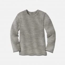 Disana Organic Merino Wool Knitted Jumper - Grey