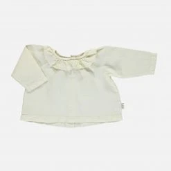 Poudre Organic Organic Cotton Charme Blouse - Almond Milk