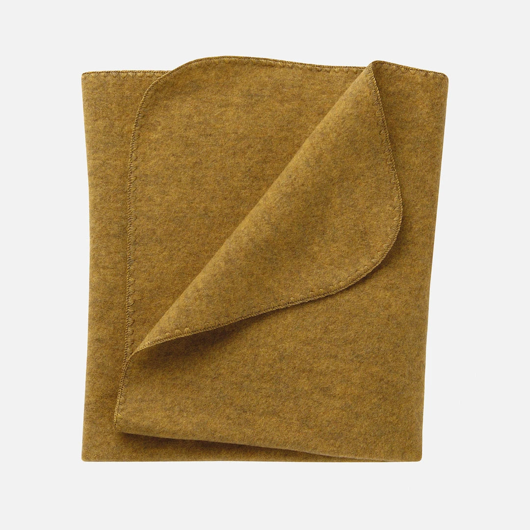Engel 100% Organic Merino Wool Fleece Swaddle / Baby Blanket - Saffron Melange Baby Sleep & Blankets
