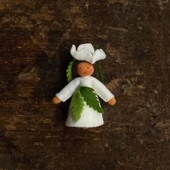 Fairies Handmade Wool Fairy - Christmas Rose - Brown Toys