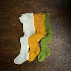 Grödo Baby Wool Organic Wool Rib Baby Tights - Many Options