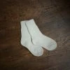 Grödo Baby Wool Organic Wool Chunky Rib Socks - Natural