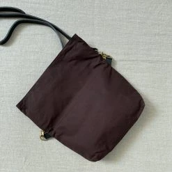 Kate Sheridan Exclusive Waxed Cotton Fold Bag - Burgundy