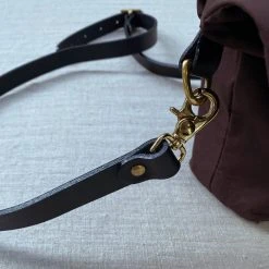 Kate Sheridan Exclusive Waxed Cotton Fold Bag - Burgundy