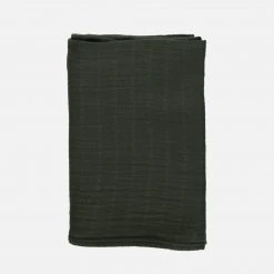 Poudre Organic Organic Cotton Sesame Swaddle - Forest Green