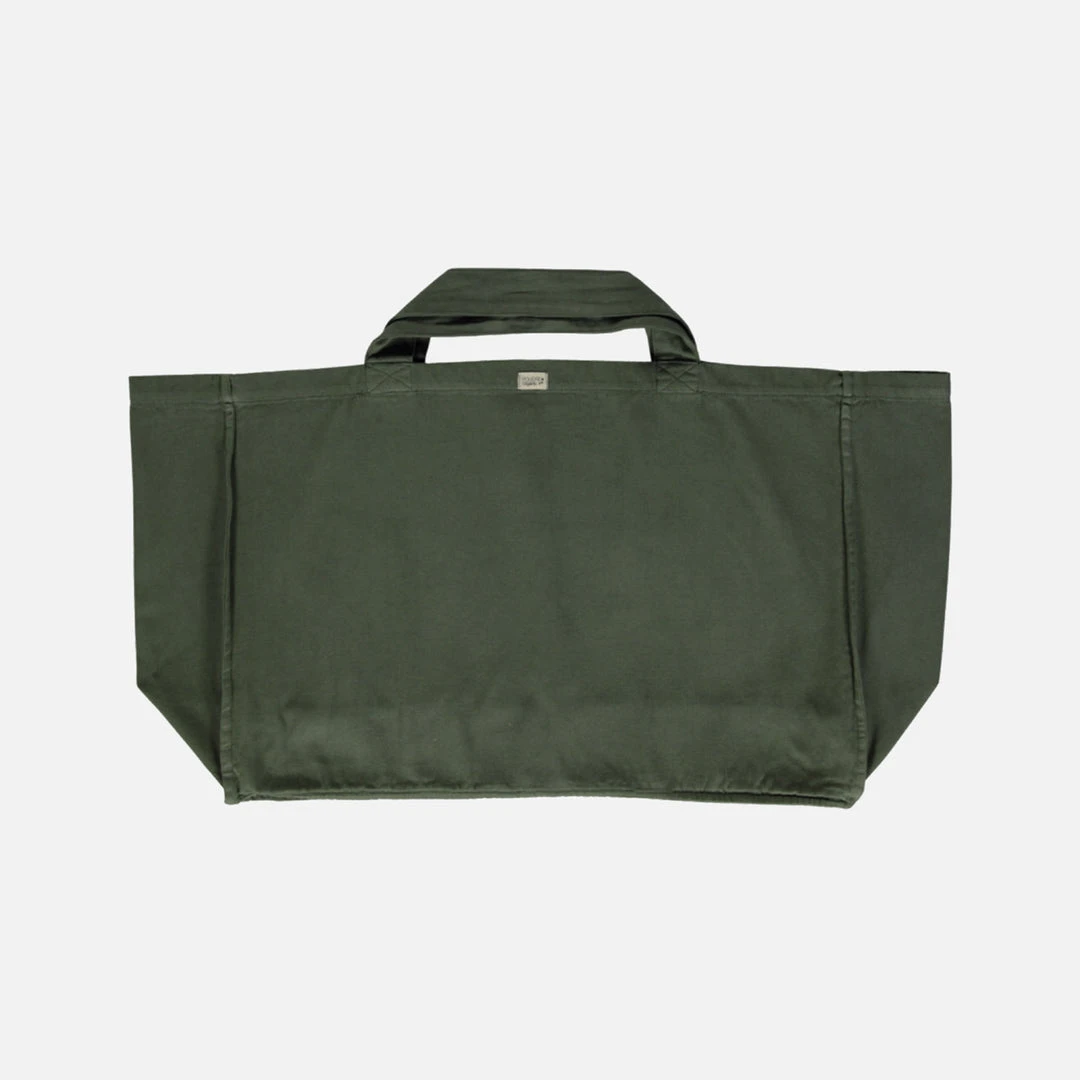 Poudre Organic Organic Cotton Canvas Vigne Tote Bag - Forest Green