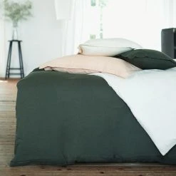 Poudre Organic Home & Baby Care Organic Cotton Blé Duvet Cover - Forest Green - Various Sizes