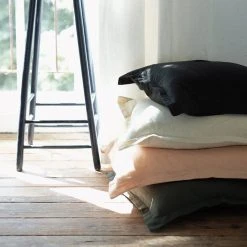 Poudre Organic Organic Cotton Tamaris Pillow Case - Forest Green - Various Sizes Home & Baby Care