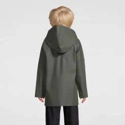 Stutterheim Mini Raincoat - Green Cotton & Linen