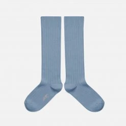 Collegien Babies & Kids Cotton Knee Socks - Azure