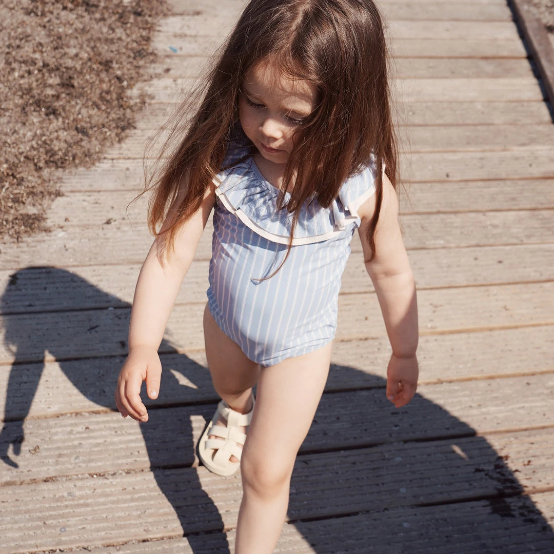 Konges Sløjd Moule Frill Swimsuit - Sailor Stripe