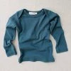 Mabo Organic Cotton LS Lap Tee - Azure