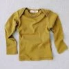 Mabo Cotton & Linen Organic Cotton LS Lap Tee - Chartreuse