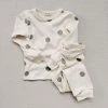 Mabo Cotton & Linen Organic Cotton Spotted Pyjamas - Grey