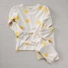 Mabo Cotton & Linen Organic Cotton Spotted Pyjamas - Yellow