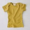 Mabo Cotton & Linen Organic Cotton SS Lap Tee - Chartreuse