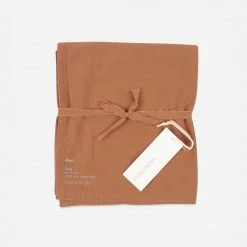 Studio Feder Organic Cotton Flat Sheet - Caramel - Single Home & Baby Care
