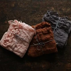 Whole Hand Dyed Organic Linen Wina Muslin Scarf - Many Colours