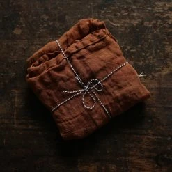 Whole Hand Dyed Organic Linen Wina Muslin Scarf - Many Colours