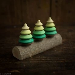 Mader 3 Tree Spinning Tops On Branch Toys