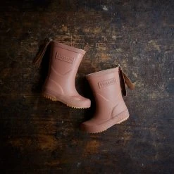 Bisgaard Shoes Natural Rubber Boots - Old Rose