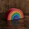 Grimms 6 Piece Wooden Rainbow - Colourful Toys