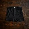 Engel Adults Women's Organic Merino Wool & Silk Boxer Shorts With Lace - Black