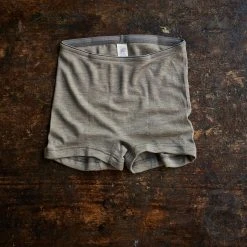 Engel Women's Organic Merino Wool & Silk Boxer Shorts - Walnut