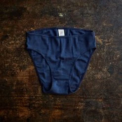 Engel Adults Women's Organic Merino Wool & Silk Bikini Briefs - Marine