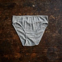 Engel Women's Organic Silk & Merino Bikini Briefs - Light Grey Adults