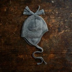 SISKIN By Engel Baby Wool Exclusive 100% Organic Merino Wool Fleece Hat - Slate