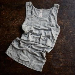 Engel Adults Women's Organic Merino Wool & Silk Maternity Top - Grey