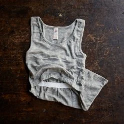 Engel Adults Women's Organic Merino Wool & Silk Maternity Top - Grey