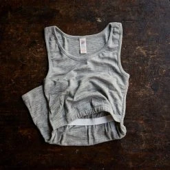 Engel Adults Women's Organic Merino Wool & Silk Maternity Top - Grey