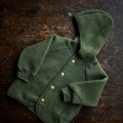 Engel 100% Organic Merino Wool Fleece Jacket - Reed Melange