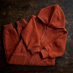Engel Organic Boiled Wool Zip Suit - Magma Baby Wool