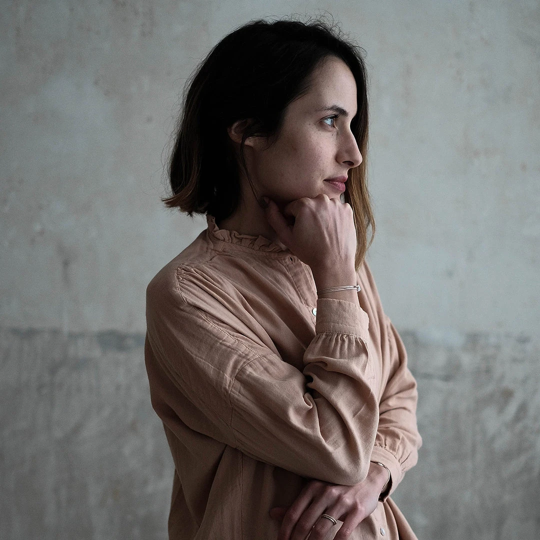 Poudre Organic Adults Women's Organic Cotton Amande Blouse - Maple Sugar