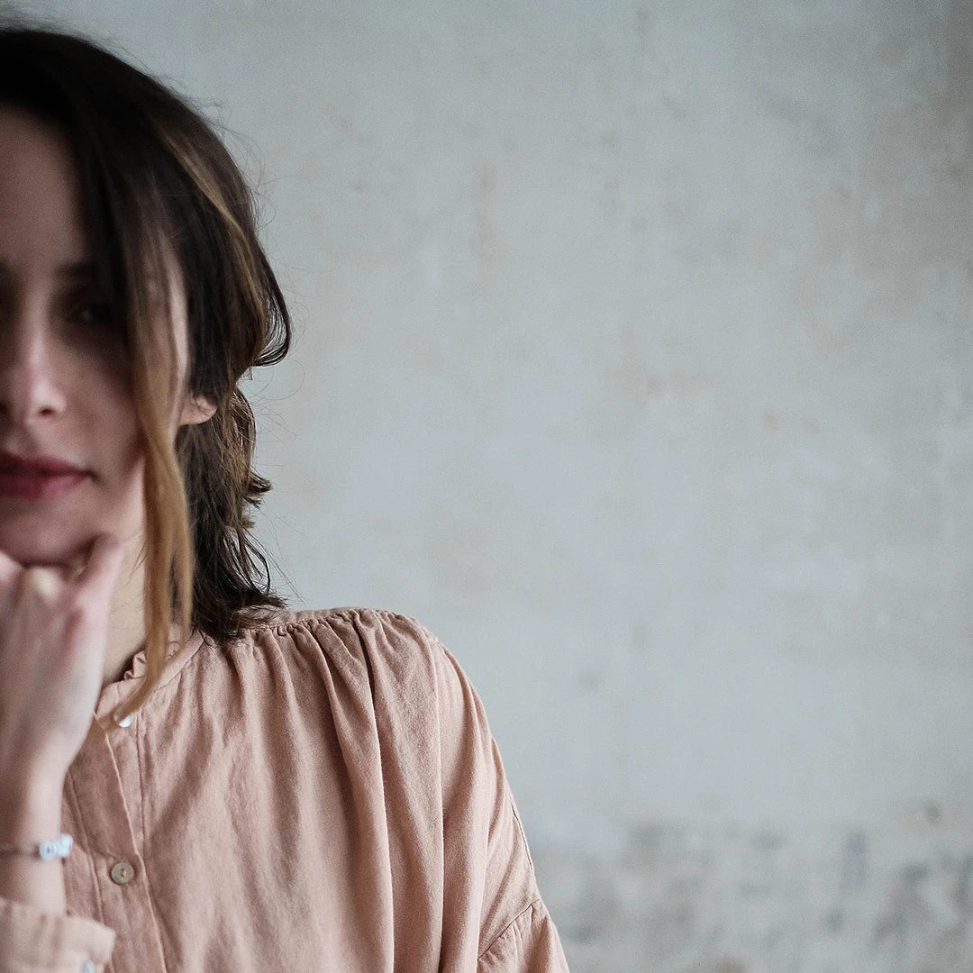 Poudre Organic Adults Women's Organic Cotton Amande Blouse - Maple Sugar