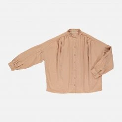 Poudre Organic Adults Women's Organic Cotton Amande Blouse - Maple Sugar