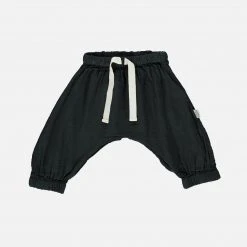 Poudre Organic Organic Cotton Canelle Trousers - Pirate Black Cotton & Linen