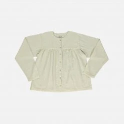 Poudre Organic Organic Cotton Romarin LS Blouse - Almond Milk SALE