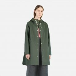 Stutterheim Women's Classic Mosebacke Raincoat - Green