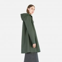 Stutterheim Women's Classic Mosebacke Raincoat - Green