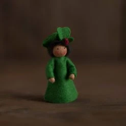 Fairies Handmade Small Wool Flower Fairy - Clover Boy