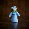 Fairies Handmade Wool Fairy With Flower Headdress - Forget Me Not - White