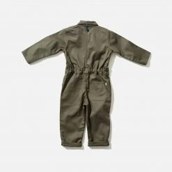 Monty & Co Cotton & Linen Cotton Engineer Boilersuit - Olive