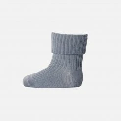 MP Wool Rib Ankle Socks - Storm